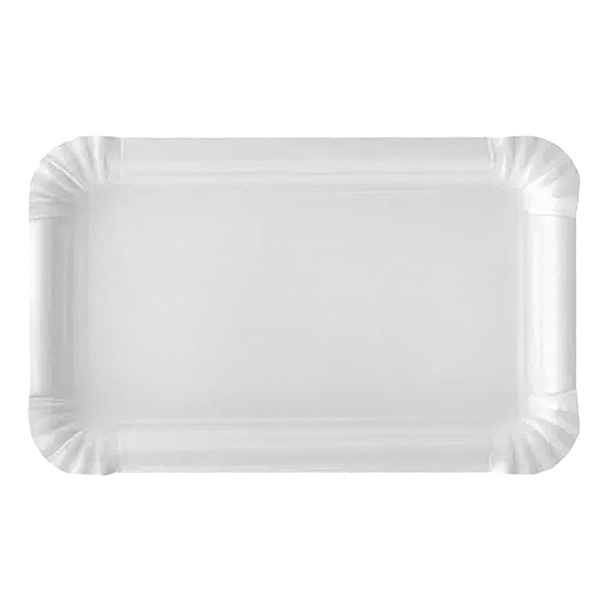 Zart Paper Plates Rectangle White Pack of 50 17.5 x 24.5cm 300gsm