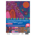 Zart Contemporary Indigenous Pattern Papers A4 Pack of 40