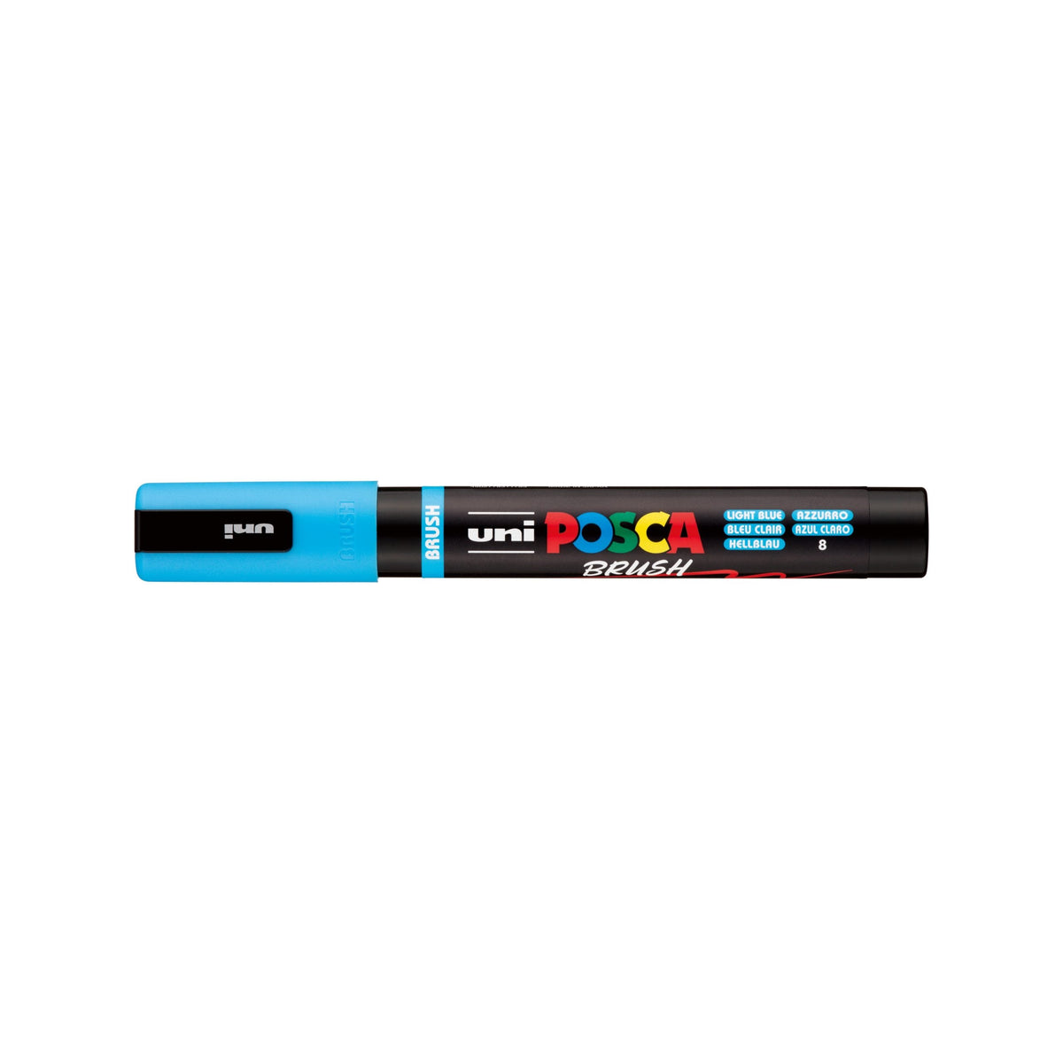 POSCA PC-5BR Paint Marker Medium Brush Tip Light Blue