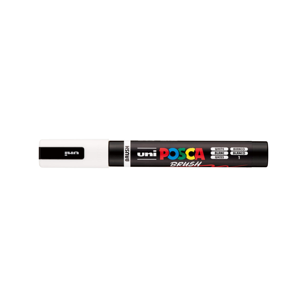 POSCA PC-5BR Paint Marker Medium Brush Tip White