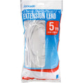 Jackson 5 Metre 240VAC Mains Power Extension Lead White