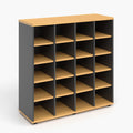 Rapidline Rapid Worker Pigeon 20 Hole Storage Unit 1040 x 380 x 1040mm Beech / Ironstone