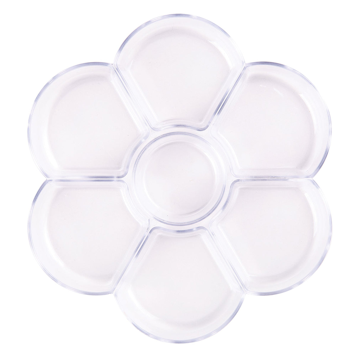 Zart Clear Daisy Palette 17cm Transparent Plastic Mixing Palette