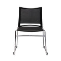 Rapidline PMV Stackable Mesh Back Visitor Chair Black