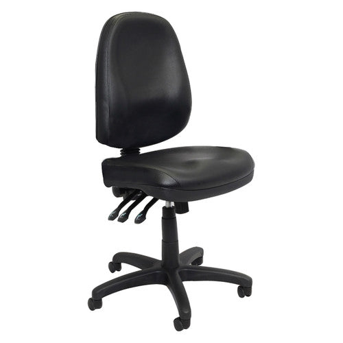 Rapidline PO500 Heavy Duty High Back Commercial Grade Chair Black PU