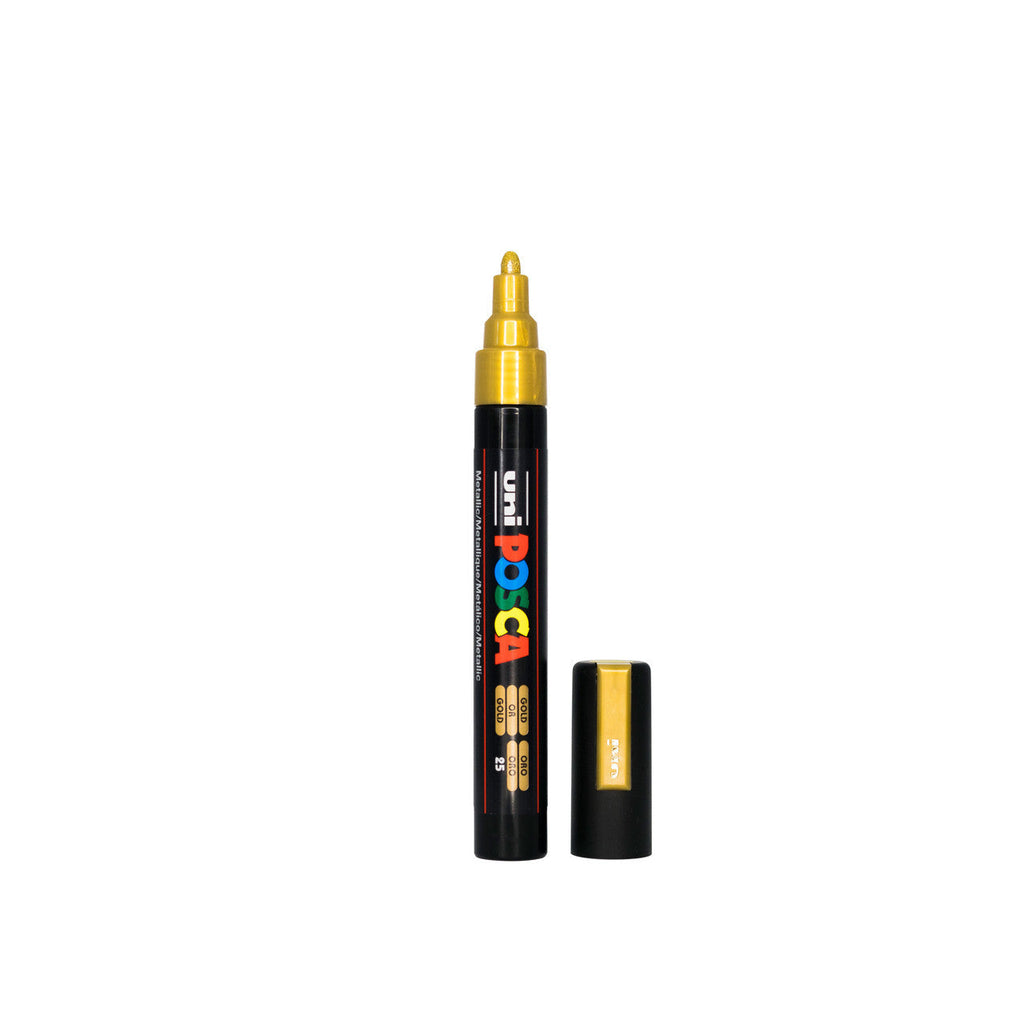 POSCA PC-5M Paint Marker Medium Bullet Tip Gold