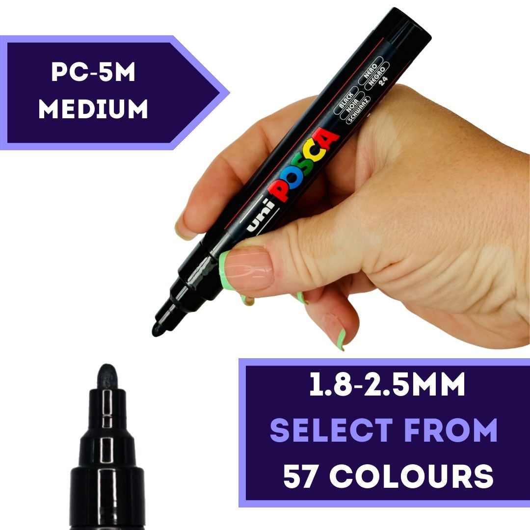 POSCA PC-5M Paint Marker Medium Bullet Tip Lavender