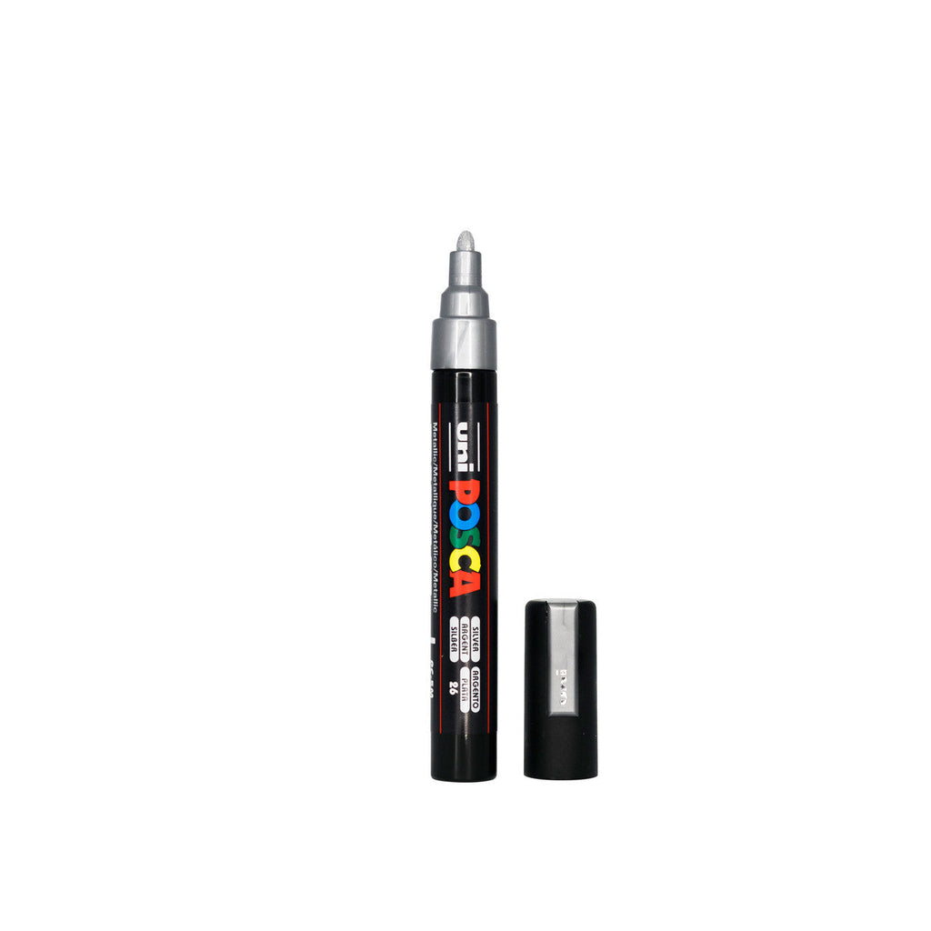POSCA PC-5M Paint Marker Medium Bullet Tip Silver