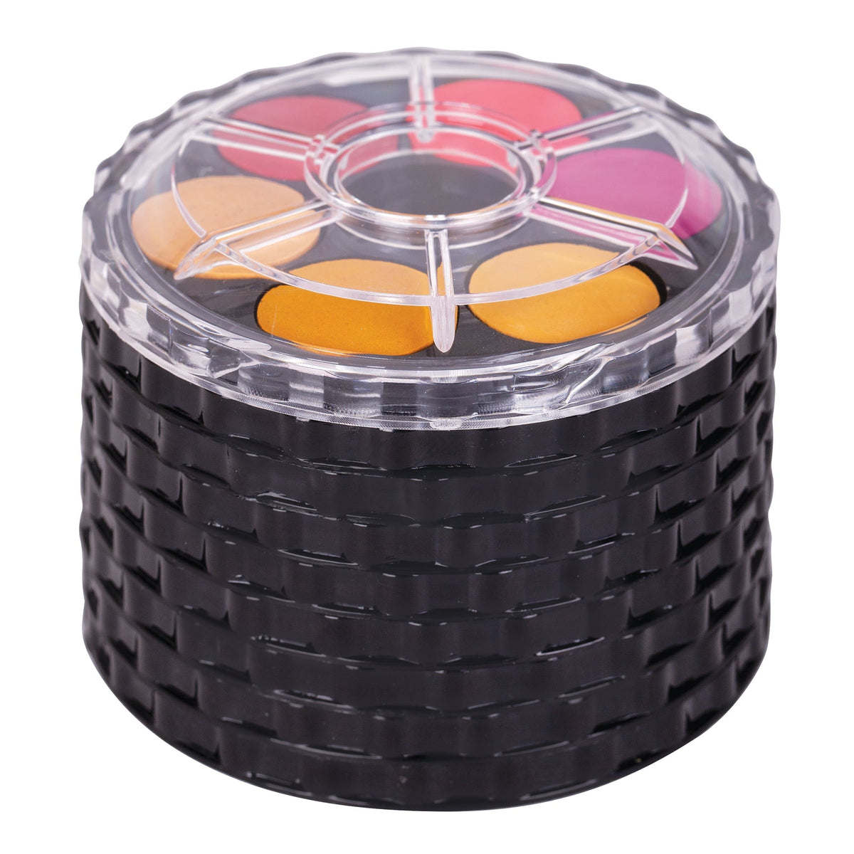 Watercolour Paint Discs 48 Colours Stackable with Screw Top Palette Lid
