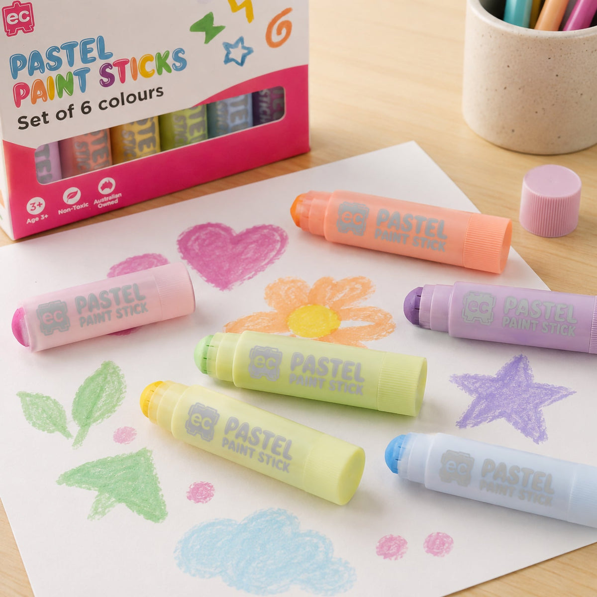 Paint Sticks Pastel Set of 6