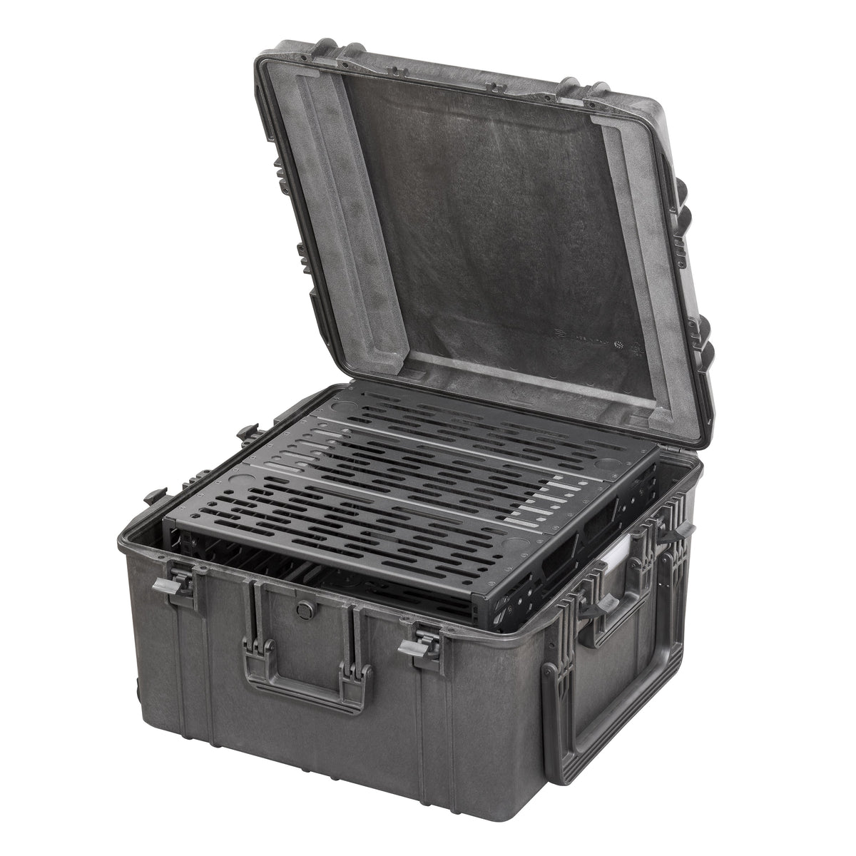Panaro A-RACK 6U 19 Inch Rack Case in MAX615TR Waterproof Case with Trolley Black