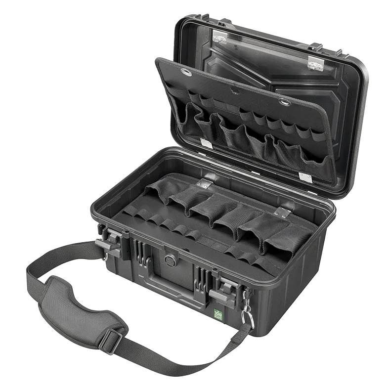 Panaro EKO60DPA-P Professional Tool Case Kit with Shoulder Strap Smoke Grey