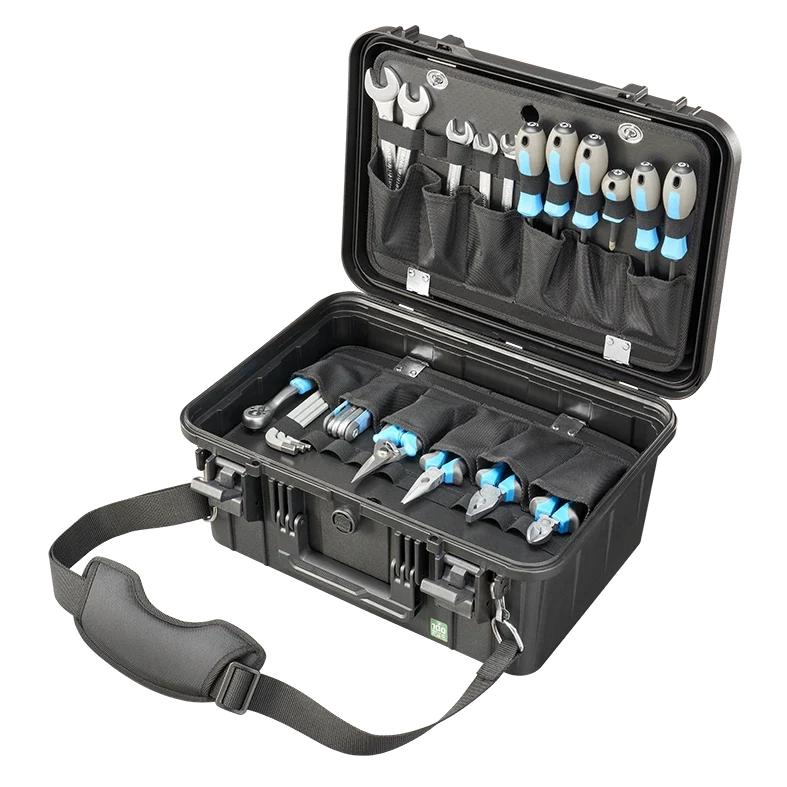 Panaro EKO60DPA-P Professional Tool Case Kit with Shoulder Strap Smoke Grey
