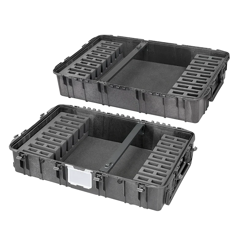Panaro MAX1090H410GUN-R Waterproof Rifle Case for 14 Rifles with Removable Lid Black