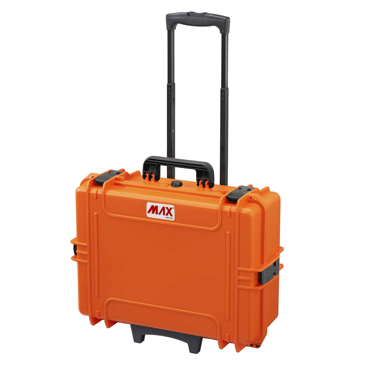 Panaro MAX505CAMORGTR Waterproof Case with Padded Dividers, Lid Organiser and Trolley Orange