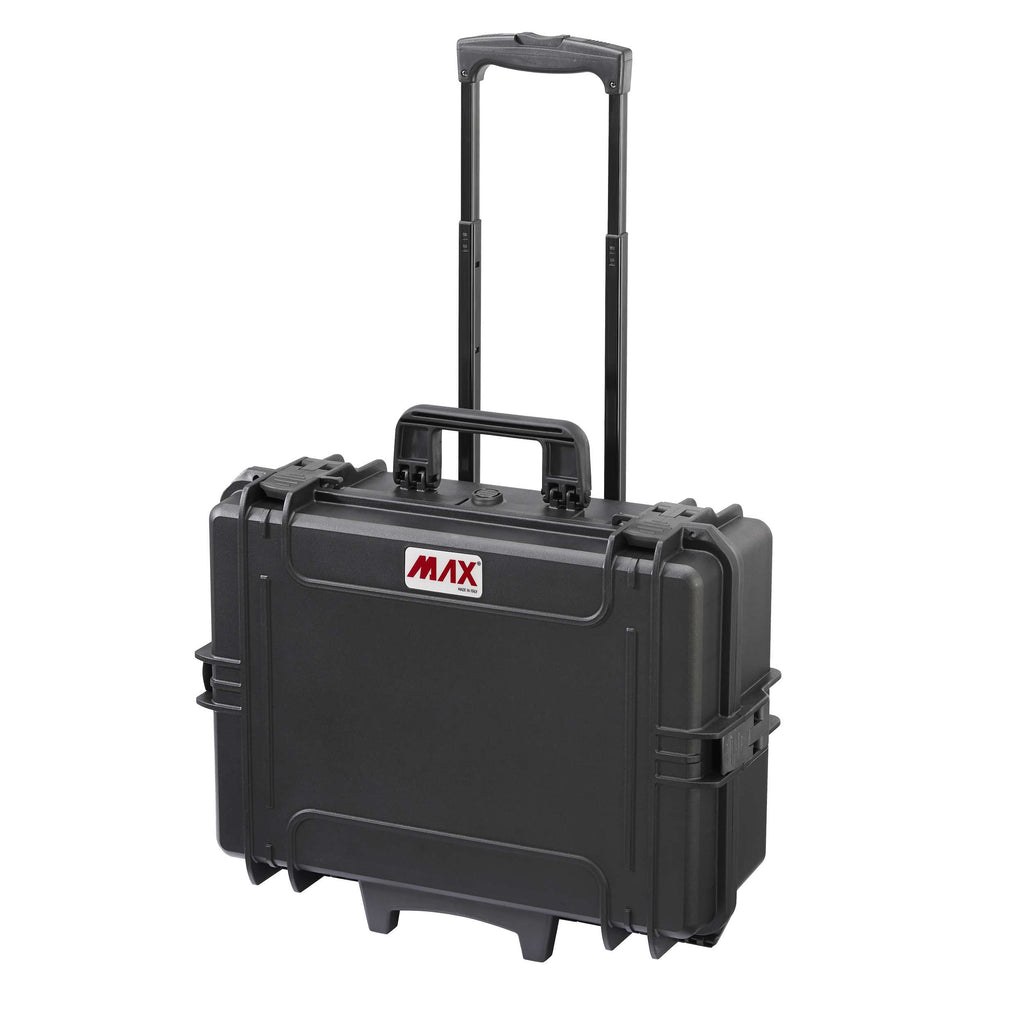 Panaro MAX505STR Waterproof Case with Cubed Foam and Trolley Black