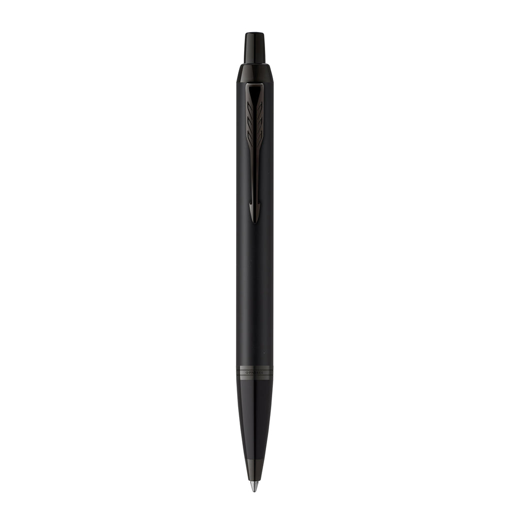Parker IM Achromatic Ballpoint Pen Matte Black Lacquer Black Trim Medium Tip