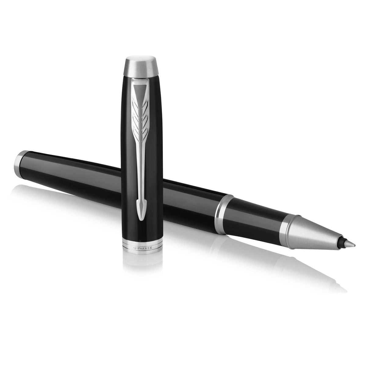 Parker IM Rollerball Pen Black Lacquer and Chrome Trim Fine Tip
