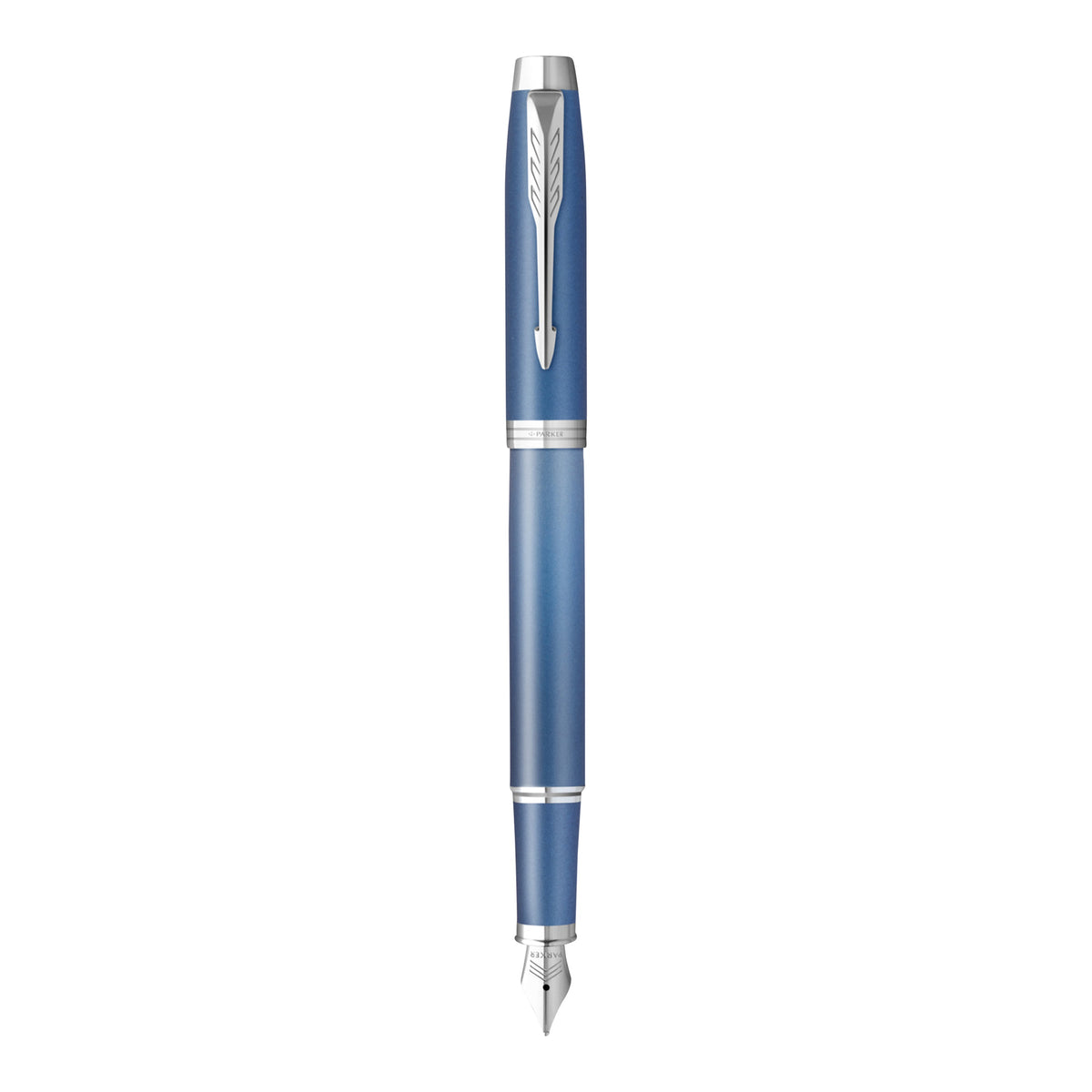 Parker IM Writing Rituals Fountain Pen Blue Lacquer and Chrome Trim Medium Nib