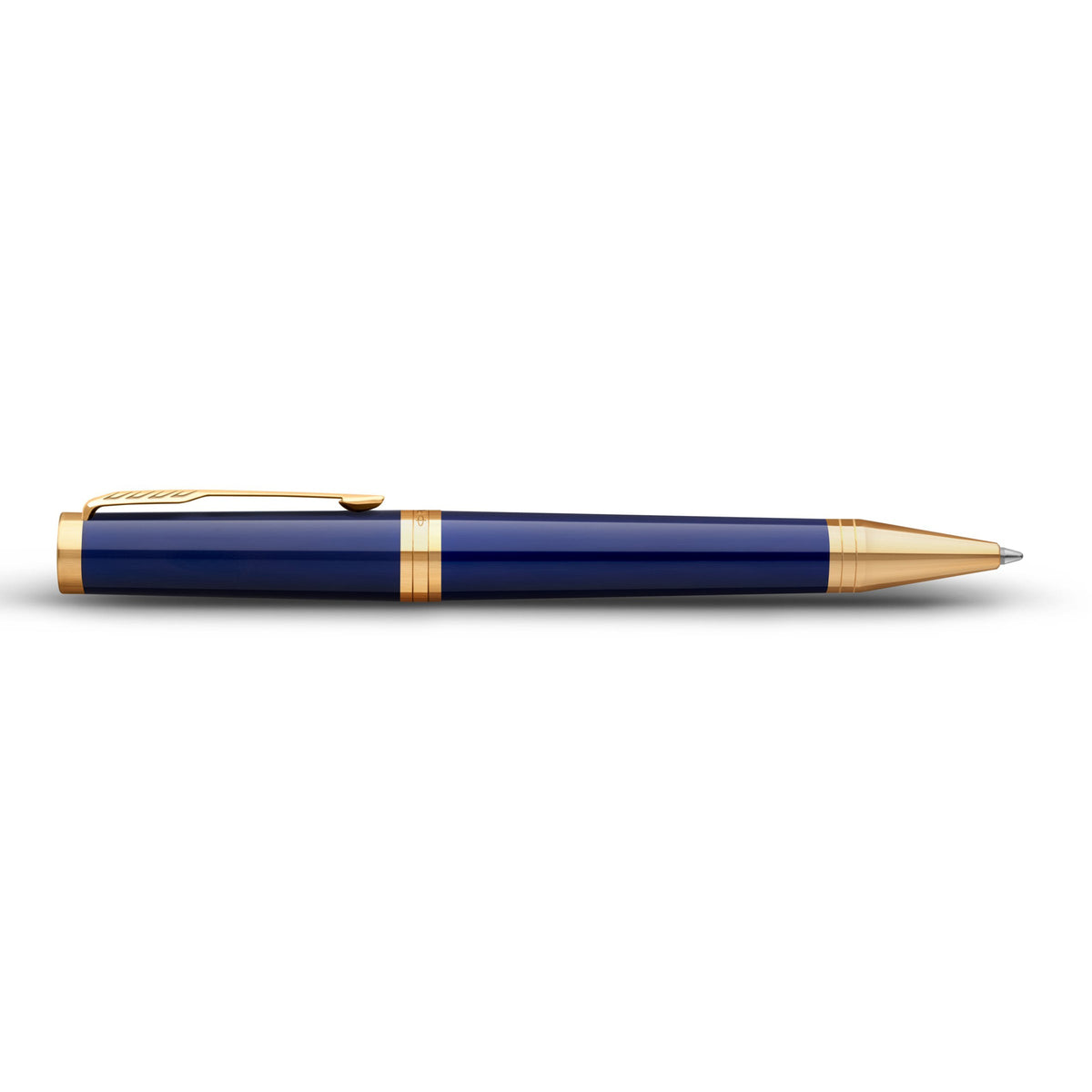 Parker Ingenuity Ballpoint Pen Blue Lacquer and Gold Trim Medium Tip