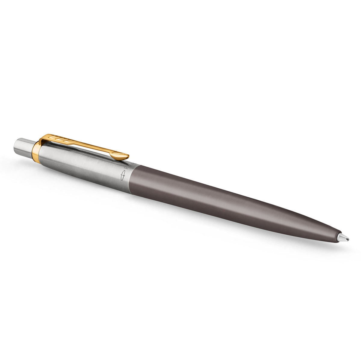 Parker Jotter Ballpoint Pen Grey Lacquer and Gold Trim Medium Tip
