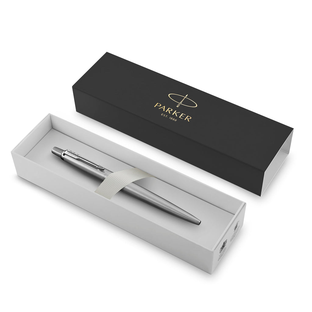 Parker Jotter Ballpoint Pen Stainless Steel and Chrome Trim Medium Tip