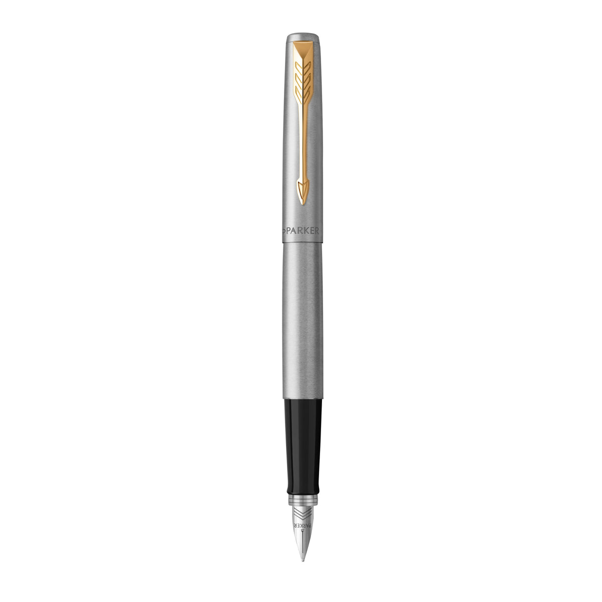 Parker Jotter Stainless Steel and Gold Trim Fountain Pen and Ballpoint Pen Gift Set
