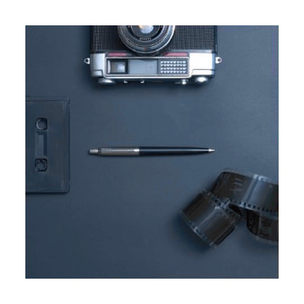 Parker Jotter Original Ballpoint Pen Black and Chrome Trim Medium Tip
