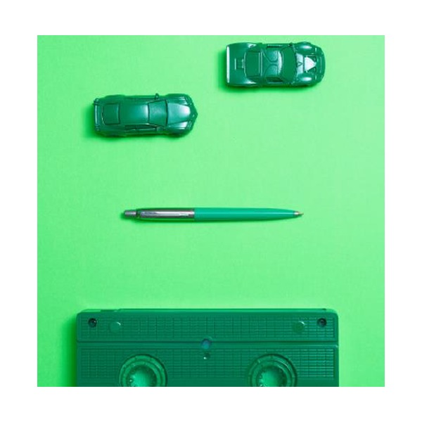 Parker Jotter Original Ballpoint Pen Green and Chrome Trim Medium Tip