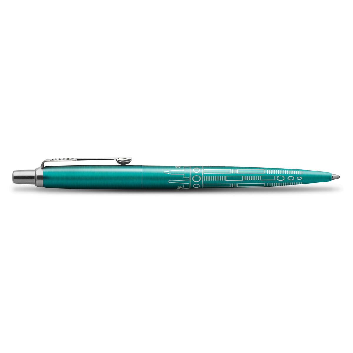 Parker Jotter SE Global Icons Ballpoint Pen Miami Turquoise Lacquer and Chrome Trim Medium Tip
