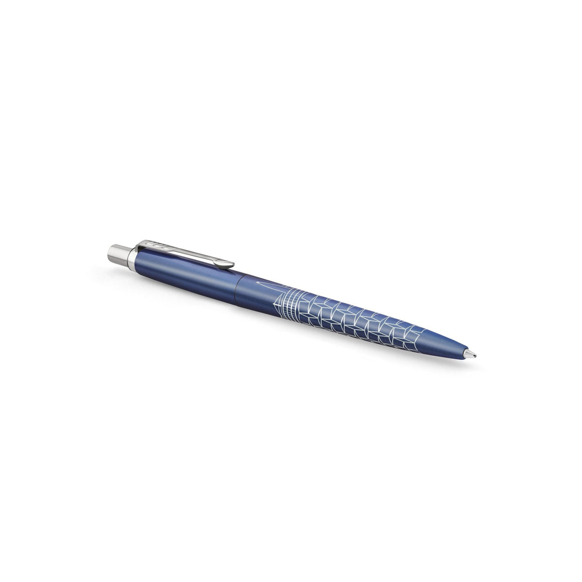 Parker Jotter SE Global Icons Ballpoint Pen Seoul Blue Lacquer and Chrome Trim Medium Tip