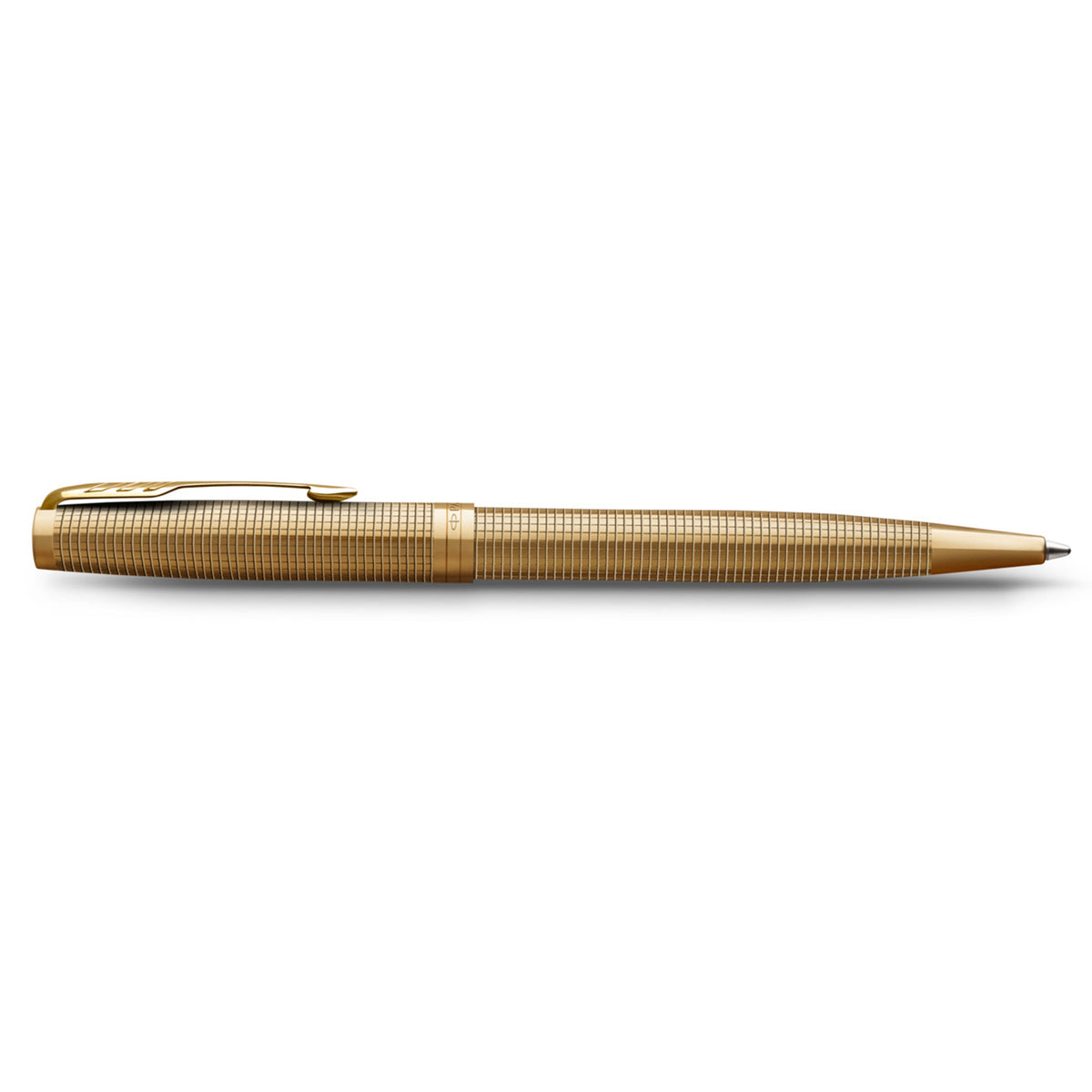 Parker Sonnet Cisele Ballpoint Pen Golden Gold Trim Medium Tip