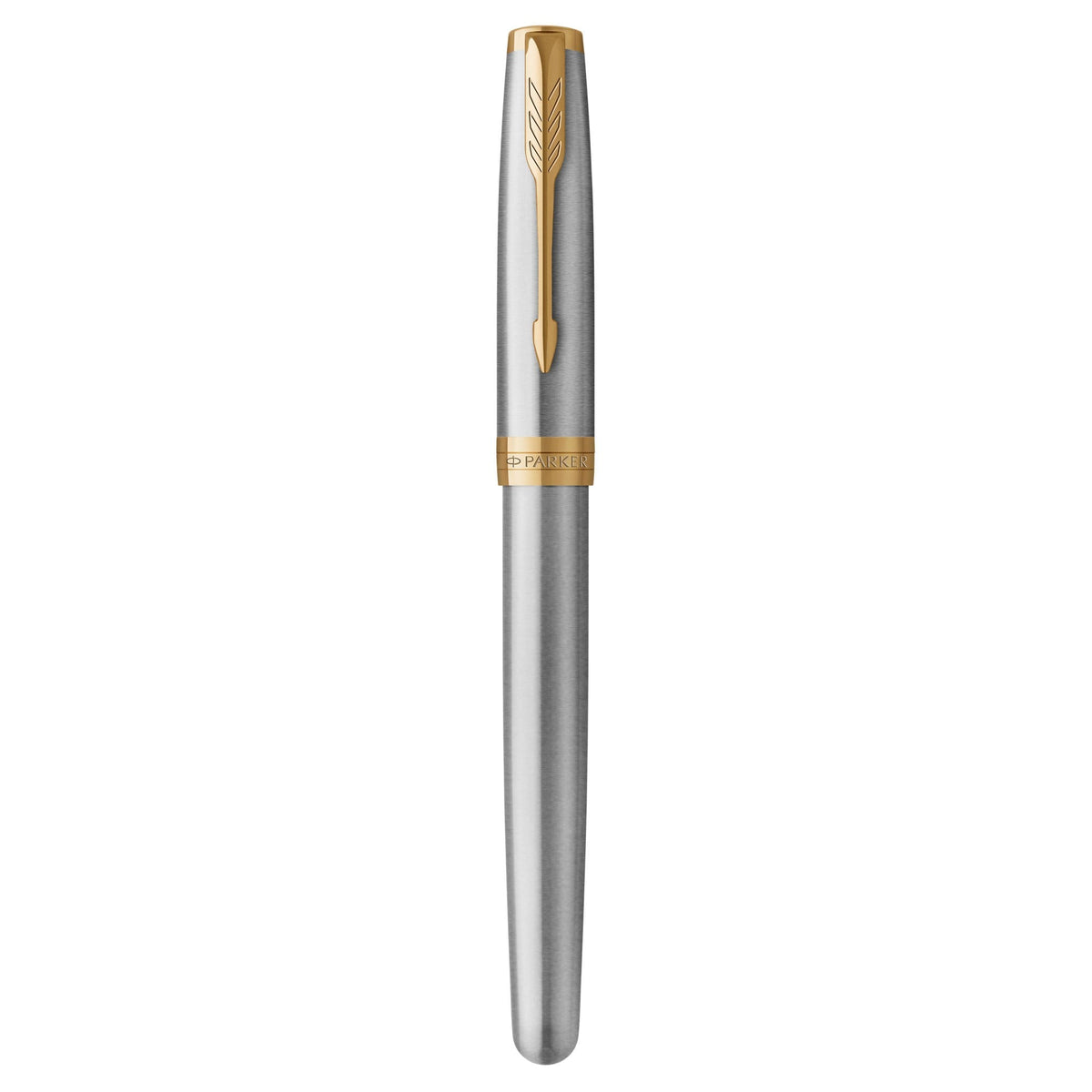Parker Sonnet Fountain Pen Stainless Steel and Gold Trim Medium Nib
