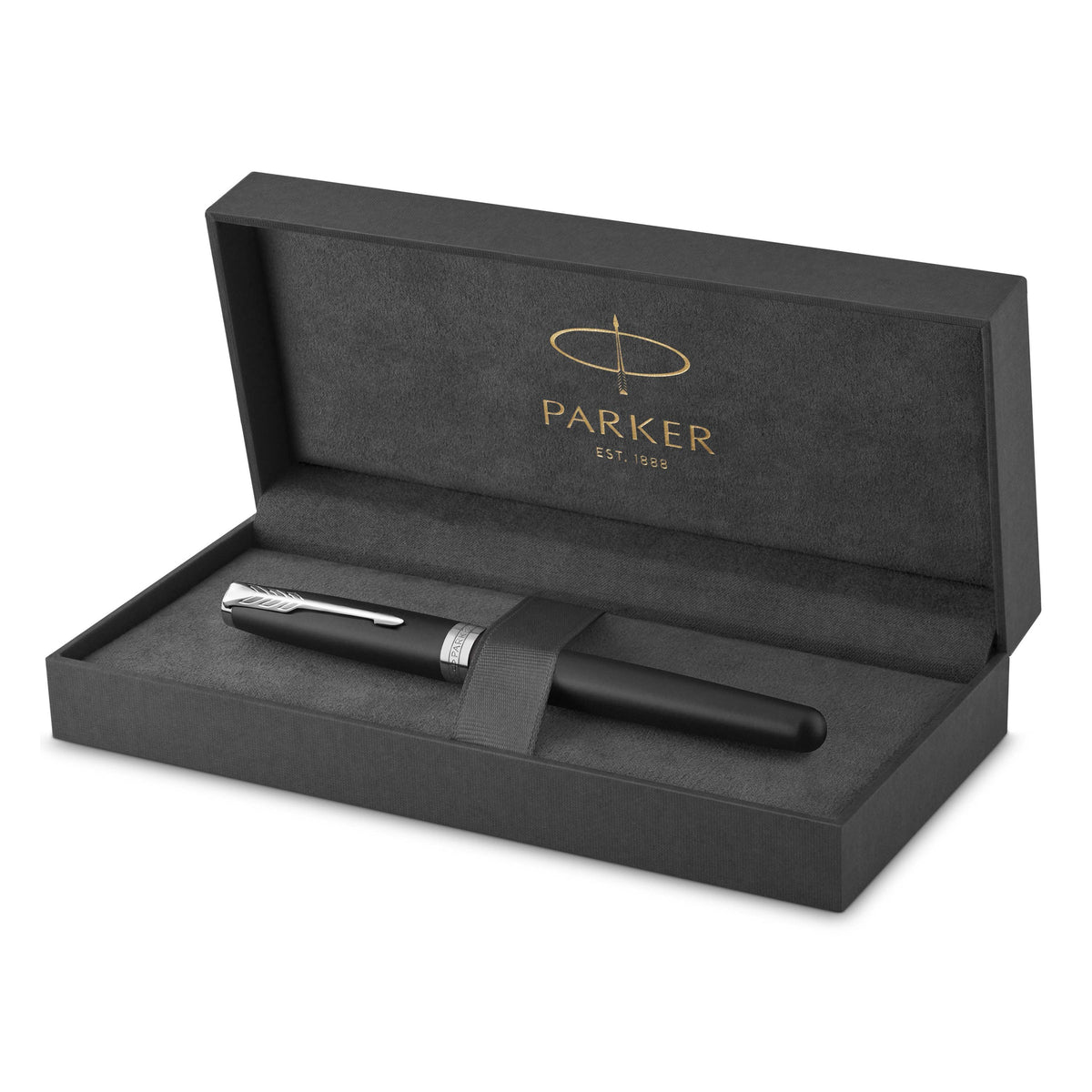 Parker Sonnet Rollerball Pen Matte Black Lacquer and Palladium Trim Fine Tip