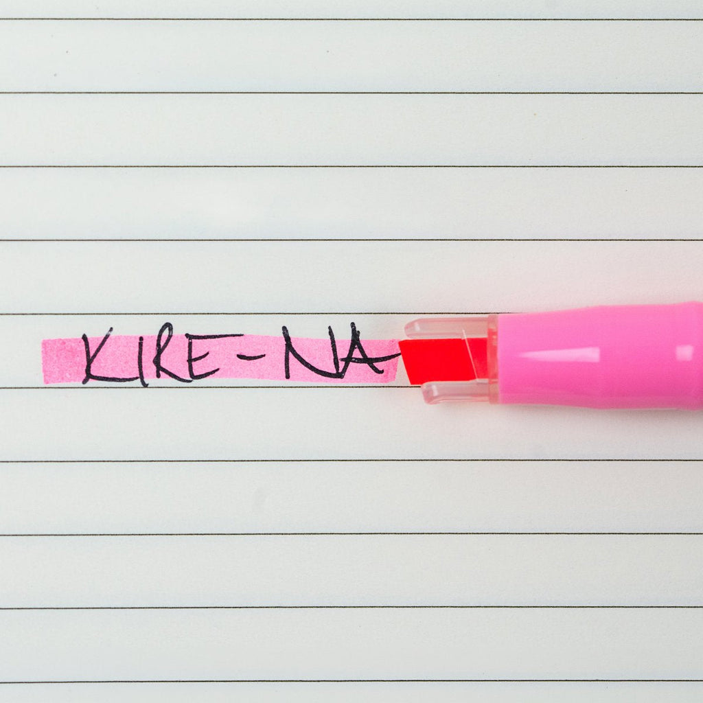 Pilot Kire-Na Dual Tip Highlighter Pink Box of 10