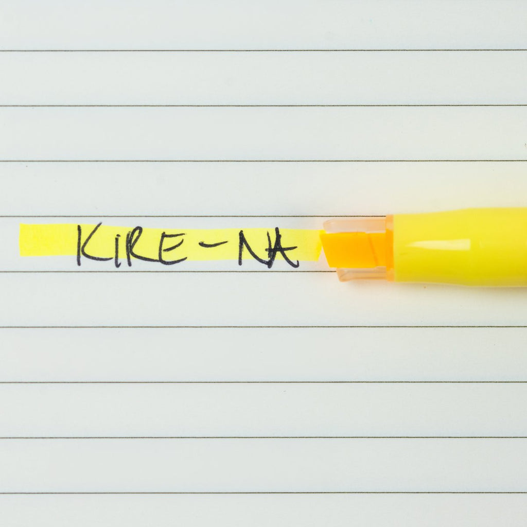 Pilot Kire-Na Dual Tip Highlighter Yellow Box of 10