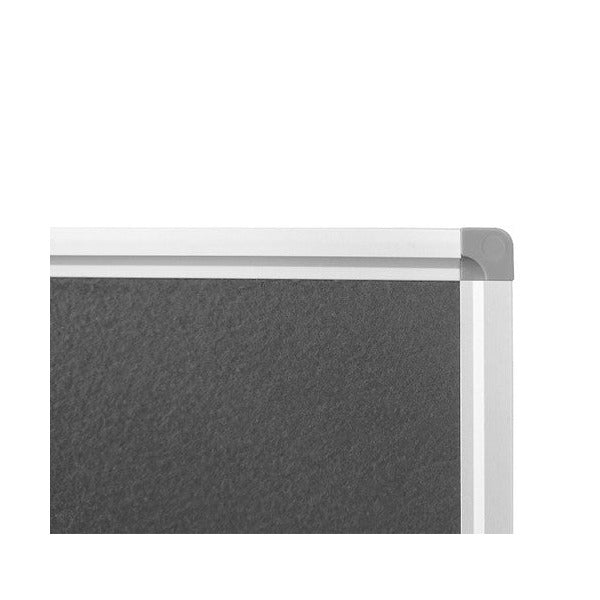 Rapidline Standard Pinboard 1800 x 15 x 1200mm Grey Upholstery