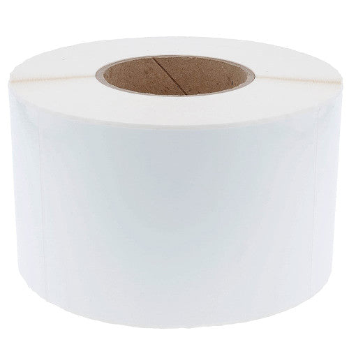 Plain Direct Thermal Labels 400/Roll Permanent Perforated 8 Rolls - 102 x 150mm 25mm Core