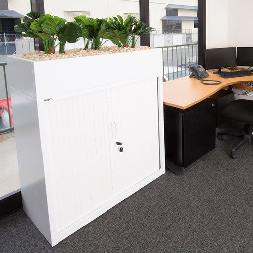 Rapidline Planter Box 1200 x 230 x 473mm Only White for Go Tambour Door Cupboard