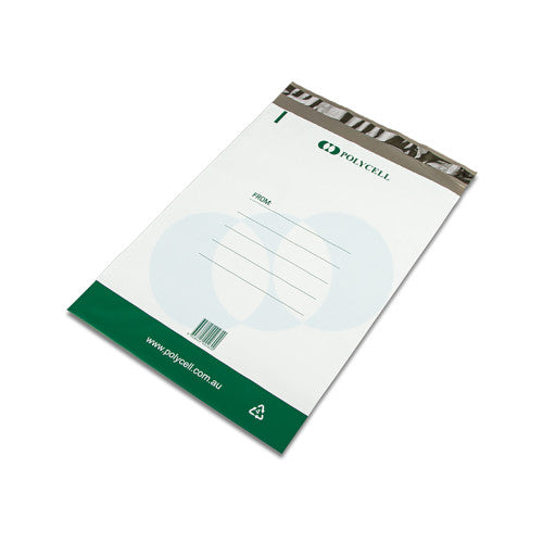 Polycell EcoPure Courier Bag Plastic 280 x 380mm Plus 50mm Flap Carton of 1000