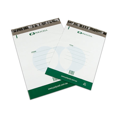 Polycell EcoPure Courier Bag Plastic 500 x 550mm Plus 50mm Flap Carton of 400