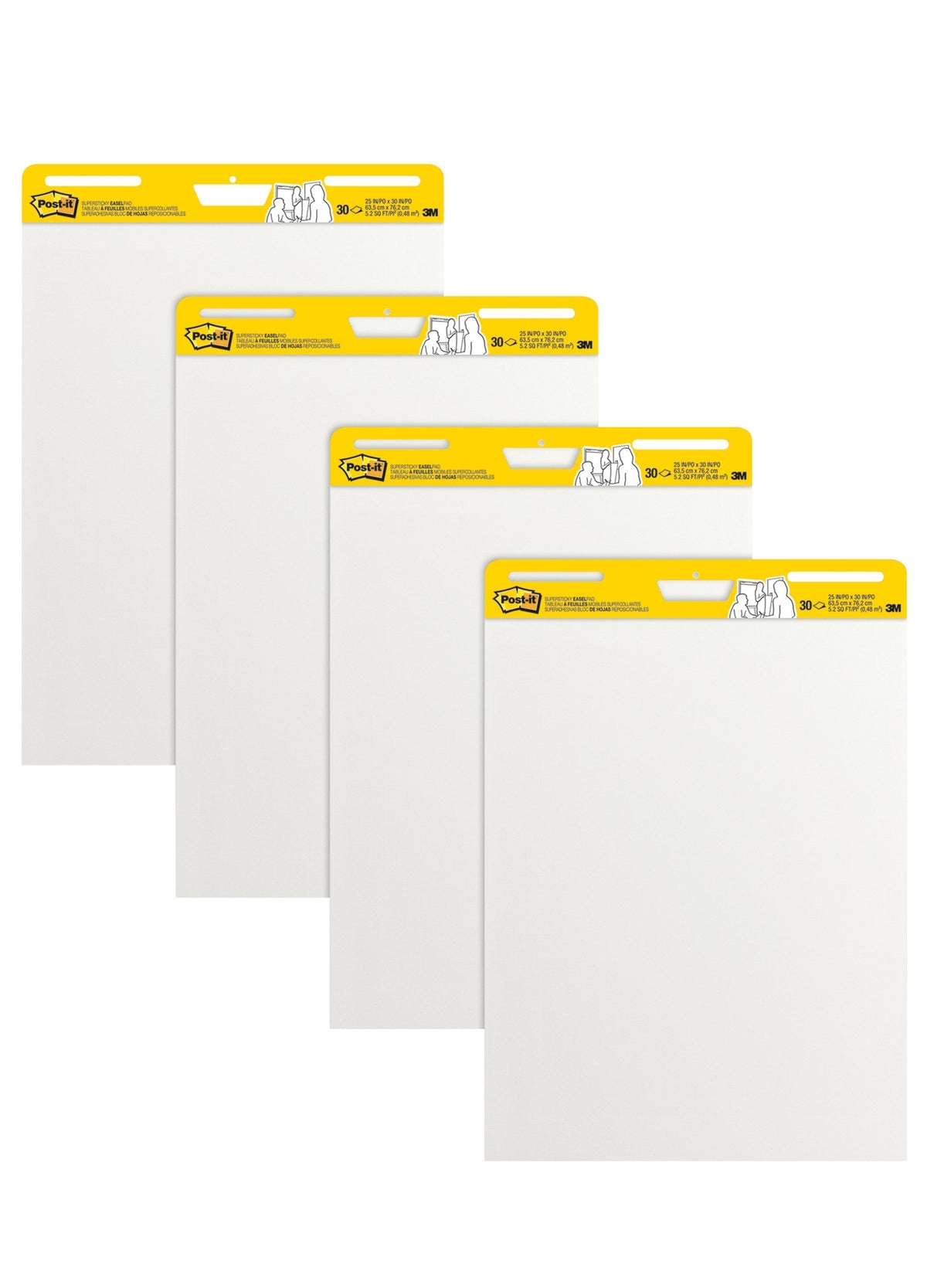 Post-it Easel Pads White 635 x 762mm Pack of 4 559-VAD