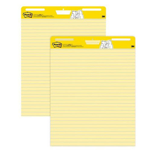 Post-it Easel Pads Yellow Lined 635 x 762mm 30 Sheets Pack of 2 561