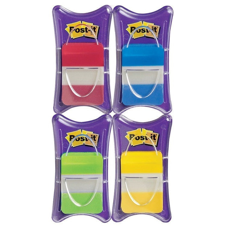 Post-it Durable Tabs Red Aqua Lime Yellow 25 x 38mm 686-RALY