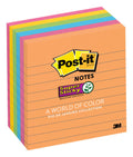 Post-it Super Sticky Notes Lined Rio De Janeiro 101 x 101mm Pack of 6 675-6SSUC