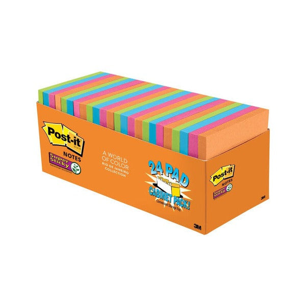 Post-it Super Sticky Notes Rio De Janeiro 76 x 76mm Pack of 24 654-24SSAU-CP
