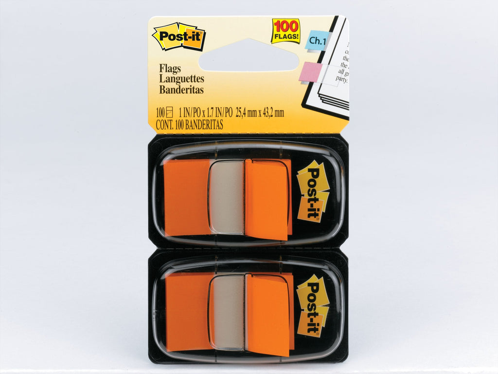 Post-it Flags Orange 25 x 43mm Twin Pack 680-OE2