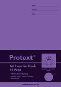 Protext Exercise Book A4 64 Page 18mm Solid Ruled Frog