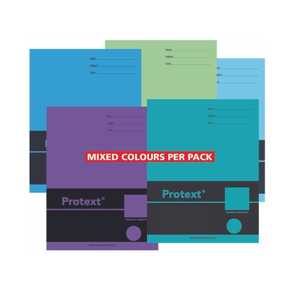 Protext Exercise Book A4 64 Page 24mm Solid Ruled Eagle Pack of 20