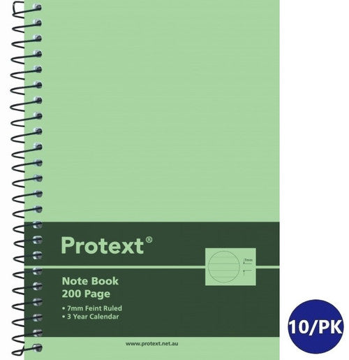 Protext Notebook A6 Polypropylene Cover Ruled 200 Page Assorted